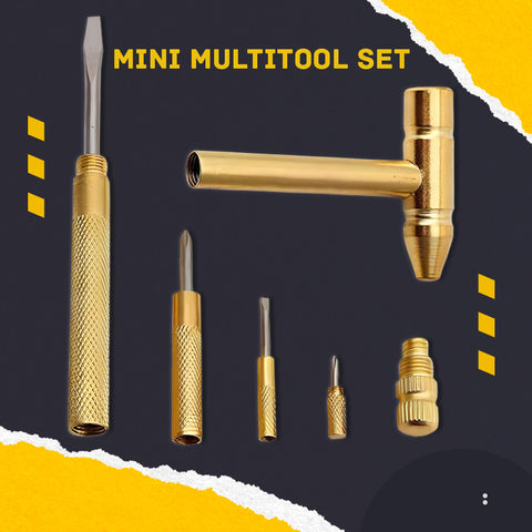 5-in-1 Multifunction Mini Craft Strong Hammer & Screwdriver Hand Tools Set