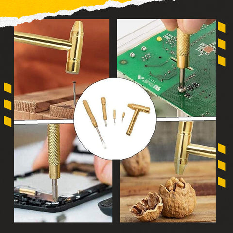 5-in-1 Multifunction Mini Craft Strong Hammer & Screwdriver Hand Tools Set