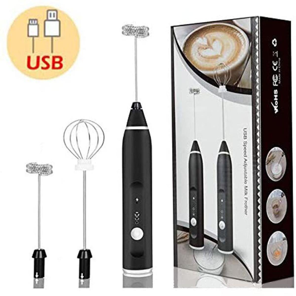 Rechargeable Coffee Beater (Big Box) | 2-in-1 Electric Coffee Frother & Egg Beater | 3-Speed Milk Frother & Mixer
