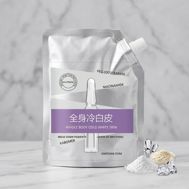 Whole Body Moisturizing Lotion with Niacinamide – Lightweight Body Care Cream with Spout Pouch