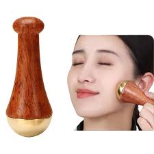 Kansa Wooden Massager for Foot & Face | Handheld Face & Foot Massage Tool
