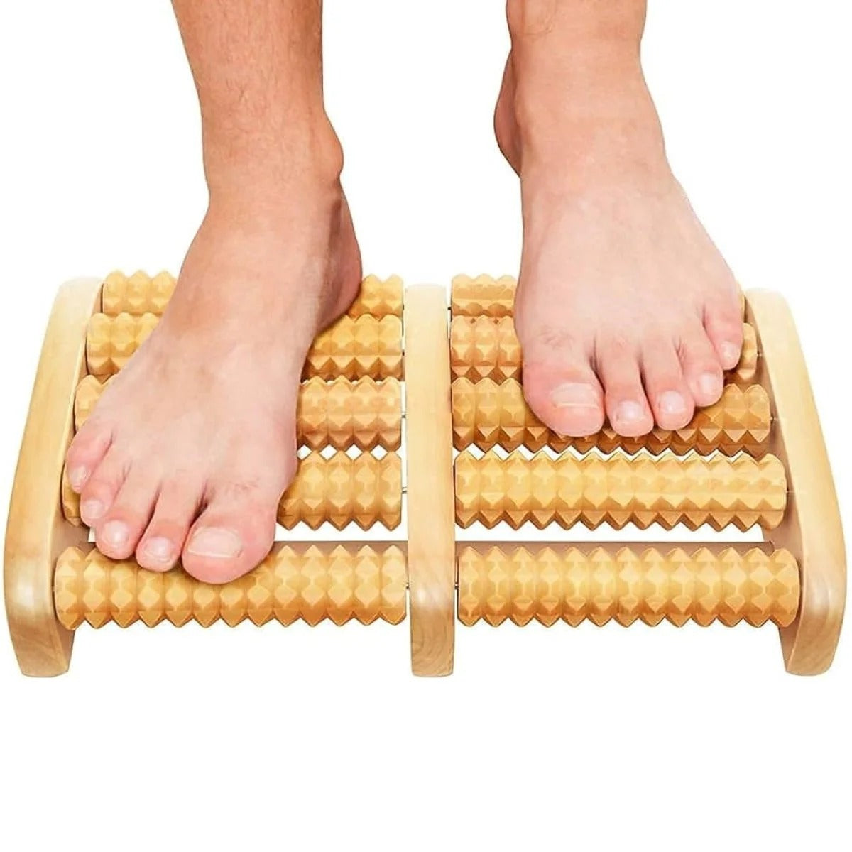 Traditional Wooden Roller Foot Massager β Natural Wood Foot Massage Tool for Relaxation, Stress Relief & Everyday Foot Care