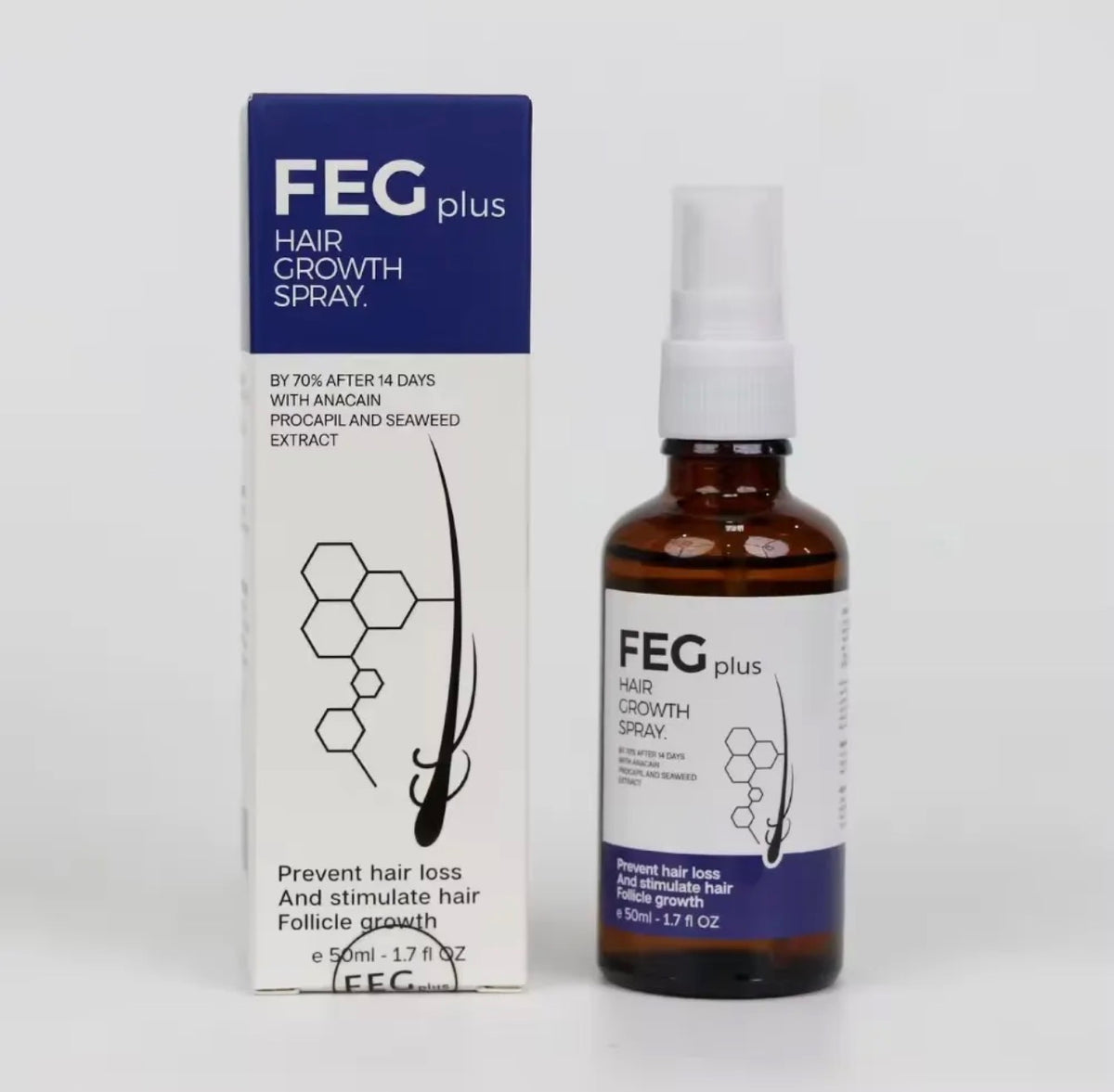 FEG PLUS Hair & Beard Growth Serum Spray 50ML | Hair & Beard Care Treatment