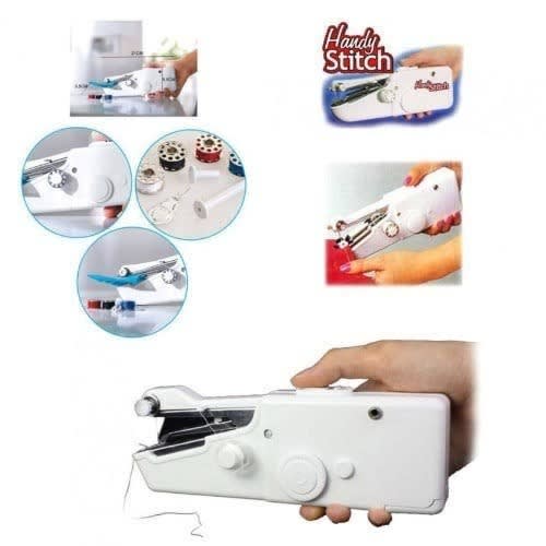 Handy Stitch Portable Mini Sewing Machine | Handheld Battery-Operated Sewing Machine with Sewing Kit