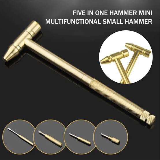 5-in-1 Multifunction Mini Craft Strong Hammer & Screwdriver Hand Tools Set