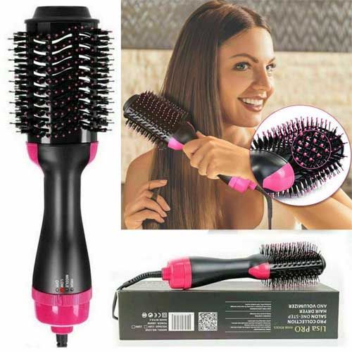 3-in-1 One-Step Hot Air Brush Hair Dryer & Styler – Volumizing, Straightening & Smoothing