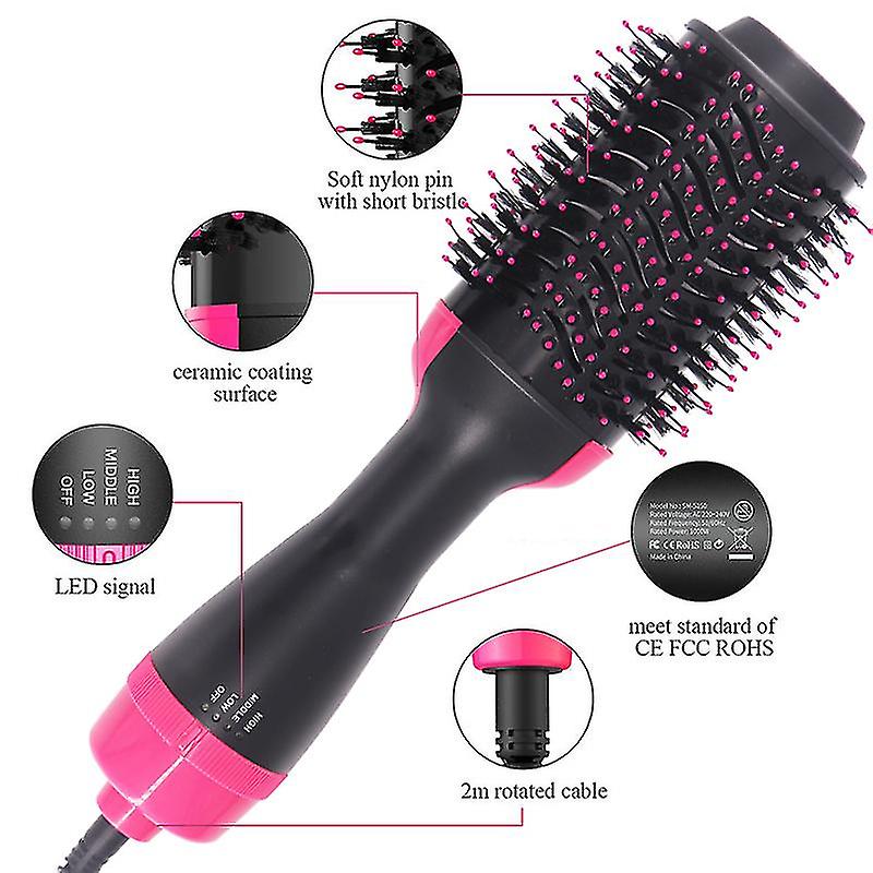 3-in-1 One-Step Hot Air Brush Hair Dryer & Styler – Volumizing, Straightening & Smoothing