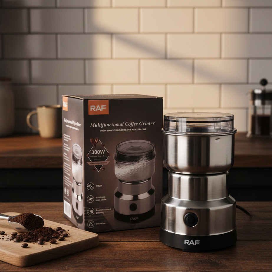 Mini Electric Grinder 85g | Stainless Steel Coffee Bean &amp; Masala Grinder | Multifunctional Spice Grinder Machine 220–240V