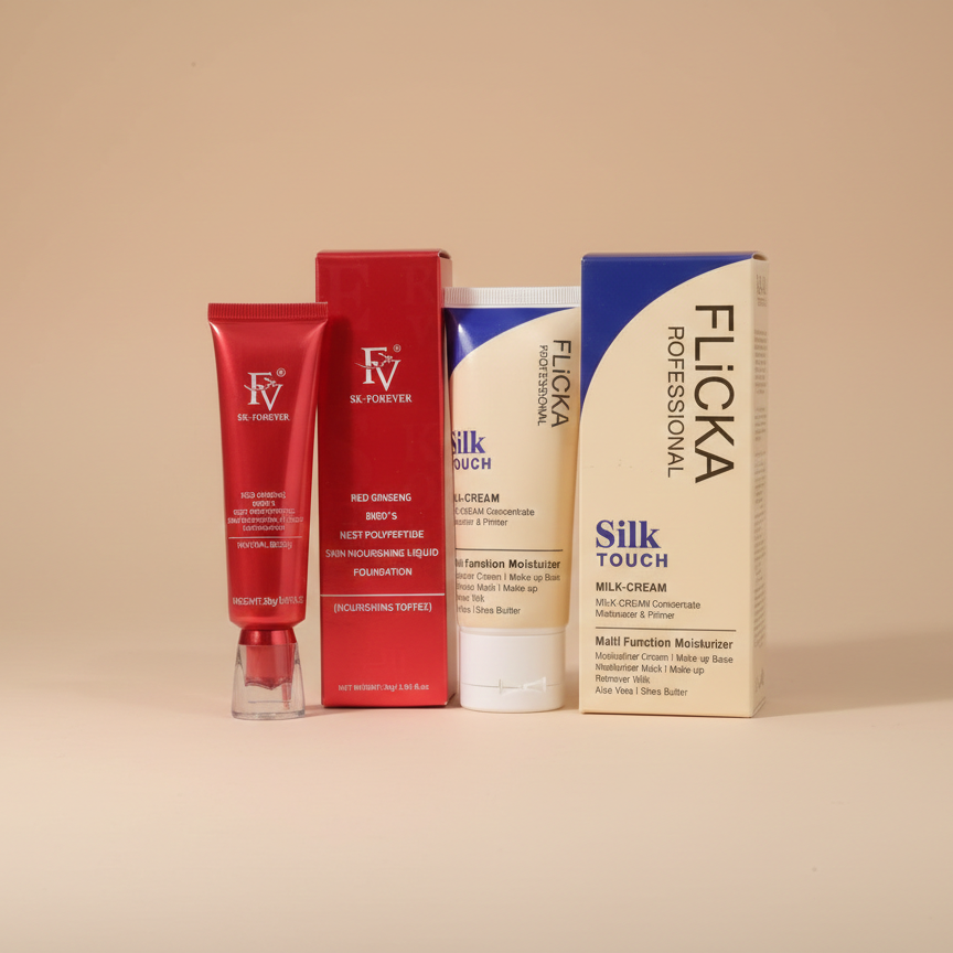 Flicka 2-in-1 Makeup Deal – Primer 60g + Ivory Foundation 30g Combo