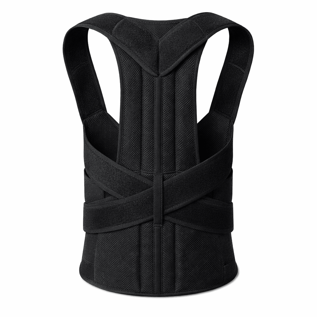 Adjustable Back Support Belt – Posture Corrector with Upper Back, Shoulder & Spine Support, Breathable Unisex Brace