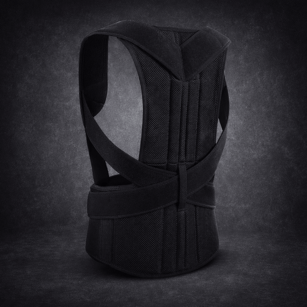 Adjustable Back Support Belt – Posture Corrector with Upper Back, Shoulder & Spine Support, Breathable Unisex Brace