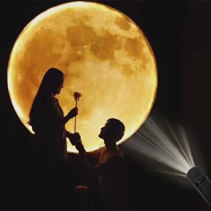 USB Moon & Earth Projector Light – 6-Lens LED Galaxy Lamp with Flexible 360° Gooseneck & Interchangeable Film Slides