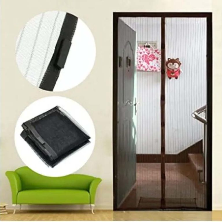 Magic Mesh Magnetic Screen Door – Set of 2 | 20 × 80 Inches Each | Hands-Free Mesh Door Curtain